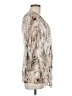 Travelers by Chico's 100% Polyester Marled Tie-dye Zebra Print Ivory Kimono Size Med (1) - photo 4