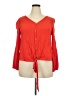 Entro Red Long Sleeve Blouse Size XXL (estimated) - photo 1