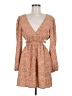 Forever 21 100% Polyester Paisley Tan Casual Dress Size M - photo 1