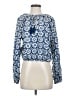 Roller Rabbit x Target 100% Cotton Blue Long Sleeve Blouse Size S - photo 1