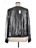 Gap 100% Polyester Metallic Silver Long Sleeve Blouse Size XL - photo 2