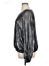 Gap 100% Polyester Metallic Silver Long Sleeve Blouse Size XL - photo 5