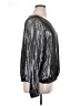 Gap 100% Polyester Metallic Silver Long Sleeve Blouse Size XL - photo 4