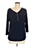 Assorted Brands Blue 3/4 Sleeve Top Size M - photo 1