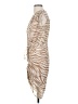 Veronica Beard 100% Silk Animal Print Tan Cocktail Dress Size 0 - photo 5