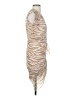 Veronica Beard 100% Silk Animal Print Tan Cocktail Dress Size 0 - photo 4