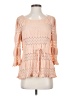 Free People 100% Polyester Pink Long Sleeve Blouse Size S - photo 1