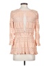 Free People 100% Polyester Pink Long Sleeve Blouse Size S - photo 2