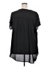 Torrid 100% Polyester Black Short Sleeve Blouse Size 3X Plus (3) - photo 2