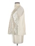 Skies Are Blue 100% Polyester Ivory Silver Sleeveless Blouse Size S - photo 5