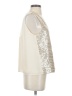 Skies Are Blue 100% Polyester Ivory Silver Sleeveless Blouse Size S - photo 4