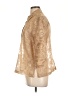 West End Metallic Gold 3/4 Sleeve Button-Down Shirt Size L - photo 5