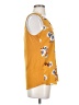 Fortune + Ivy 100% Polyester Yellow Sleeveless Blouse Size S - photo 4