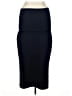 Moa Collection Solid Black Blue Casual Skirt Size 1X - photo 2