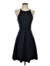 Aqua Solid Black Cocktail Dress Size S - photo 1