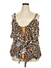 Belle Du Jour Brown Sleeveless Blouse Size 2X - photo 1