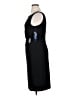 Chaps Solid Black Cocktail Dress Size XL - photo 5