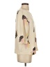 DKNYC 100% Polyester Floral Ivory 3/4 Sleeve T-Shirt Size S - photo 4