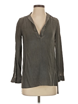 Alice + Olivia Long Sleeve Silk Top