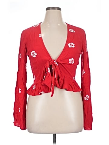 LA Hearts Long Sleeve Blouse (view 1)
