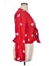 LA Hearts Floral Red Long Sleeve Blouse Size XL - photo 4