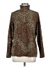Lands' End 100% Polyester Animal Print Brown Pullover Sweater Size M - photo 1