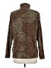 Lands' End 100% Polyester Animal Print Brown Pullover Sweater Size M - photo 2