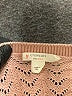 Crewcuts 100% Cotton Chevron-herringbone Pink Pullover Sweater Size 6 - 7 - photo 3