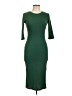 Unbranded Solid Green Cocktail Dress Size L - photo 1