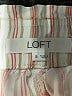 Ann Taylor LOFT 100% Lyocell Stripes Ivory Shorts Size S - photo 3