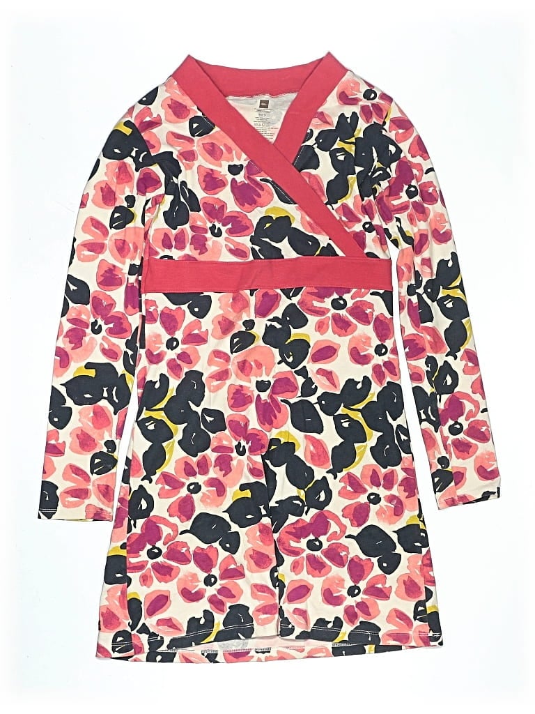 Pre-owned Tea Kids' Dress In Pink
