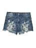 Almost Famous Graphic Blue Denim Shorts Size 9 - photo 1