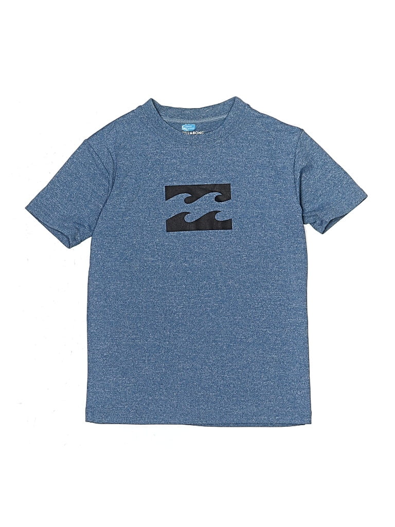 Pre-owned Billabong Kids' Short Sleeve Top Blue Tops
