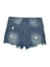 Almost Famous Graphic Blue Denim Shorts Size 9 - photo 2