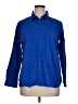 Apt. 9 Solid Blue Long Sleeve Button-Down Shirt Size XL - photo 1