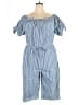 Blush Stripes Blue Romper Size XL (estimated) - photo 1