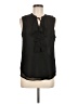 Tommy Hilfiger 100% Polyester Black Sleeveless Blouse Size M - photo 1