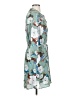 DR2 100% Polyester Print Teal Casual Dress Size S - photo 4