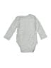 Amazon Essentials 100% Cotton Solid Gray Long Sleeve Onesie Size 6-9 mo - photo 2