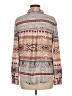 C&C California Print Tan Long Sleeve Blouse Size M - photo 2