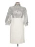 Boston Proper Metallic Silver Cocktail Dress Size 10 - photo 1