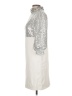 Boston Proper Metallic Silver Cocktail Dress Size 10 - photo 5