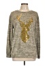 Perfect Peach Metallic Gold Pullover Sweater Size L - photo 1