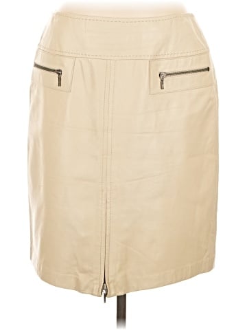 VS2 by Vakko Leather Skirt (view 1)