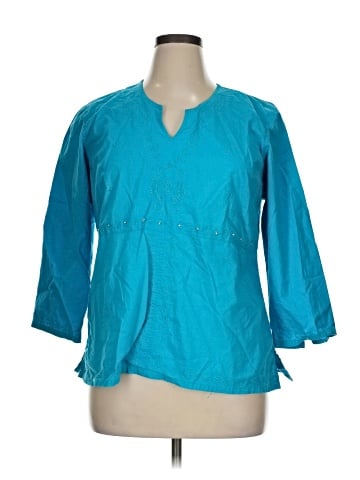 Cato 3/4 Sleeve Blouse (view 1)