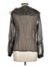 Zara Basic 100% Polyester Polka Dots Black Long Sleeve Blouse Size L - photo 2