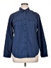 Eddie Bauer 100% Nylon Blue Long Sleeve Button-Down Shirt Size XL - photo 1