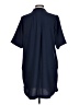 Bobeau Solid Blue Casual Dress Size L - photo 2