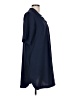 Bobeau Solid Blue Casual Dress Size L - photo 4