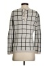 Madewell 100% Cotton Checkered-gingham Gray Pullover Sweater Size S - photo 2